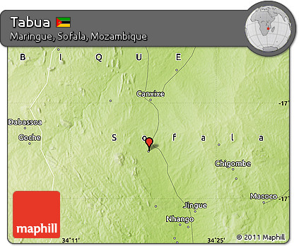 Physical Map of Tabua