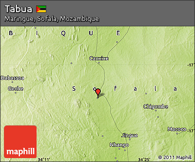 Physical Map of Tabua