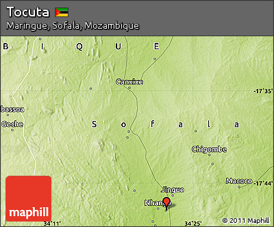 Physical Map of Tocuta