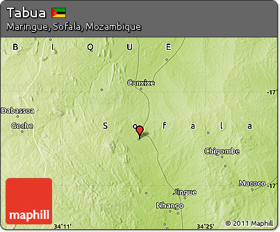 Physical Map of Tabua
