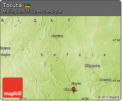 Physical Map of Tocuta