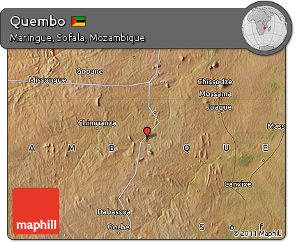 Satellite Map of Quembo