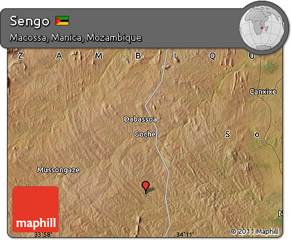 Satellite Map of Sengo