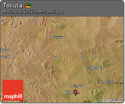 Satellite Map of Tocuta