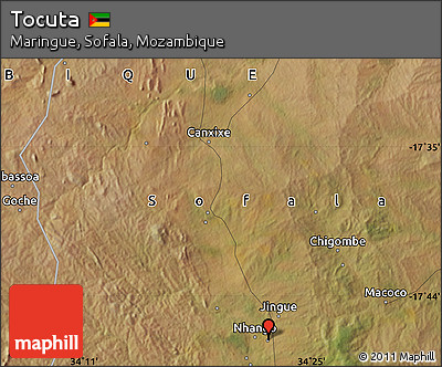 Satellite Map of Tocuta