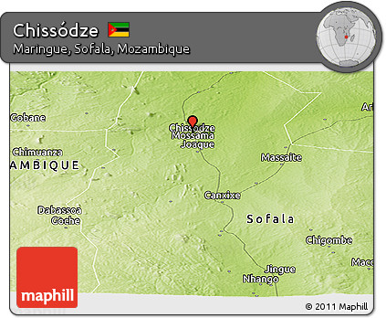 Physical Panoramic Map of Chissódze