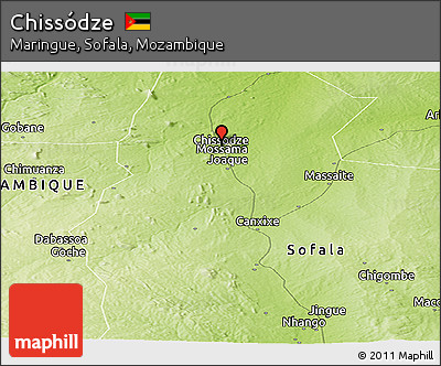 Physical Panoramic Map of Chissódze