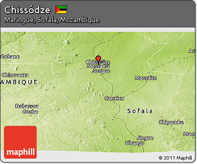 Physical Panoramic Map of Chissódze