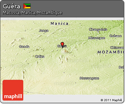 Physical Panoramic Map of Güéra