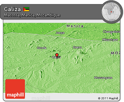 Political Panoramic Map of Caliza