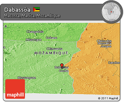 Political Panoramic Map of Dabassôa
