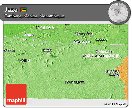 Political Panoramic Map of Jaze