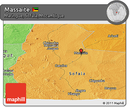 Political Panoramic Map of Massaite