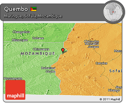 Political Panoramic Map of Quembo