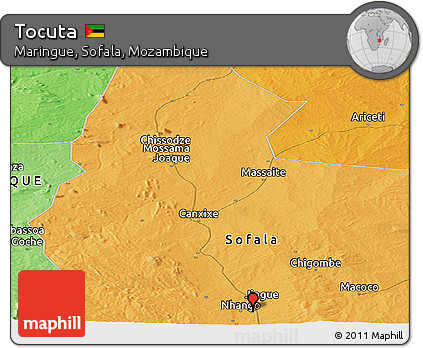 Political Panoramic Map of Tocuta