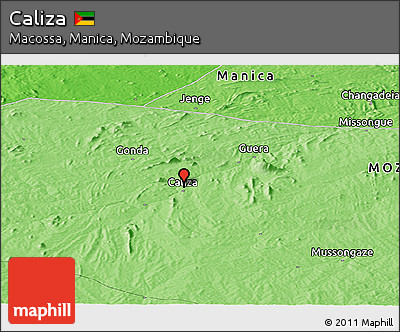 Political Panoramic Map of Caliza