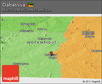 Political Panoramic Map of Dabassôa