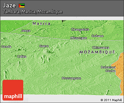 Political Panoramic Map of Jaze