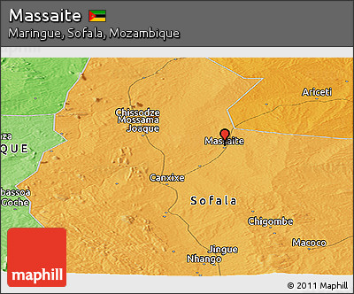 Political Panoramic Map of Massaite