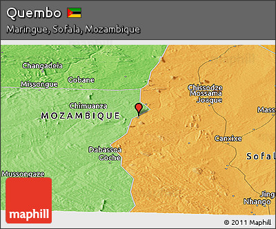 Political Panoramic Map of Quembo