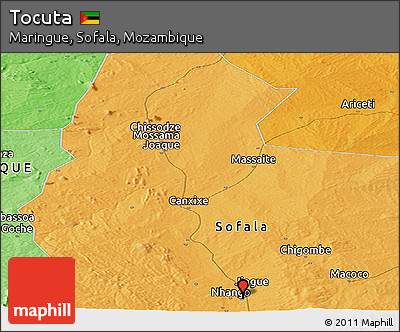 Political Panoramic Map of Tocuta