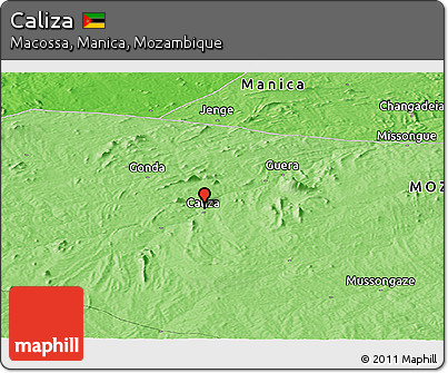 Political Panoramic Map of Caliza