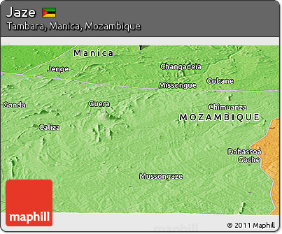Political Panoramic Map of Jaze
