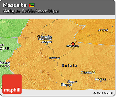 Political Panoramic Map of Massaite