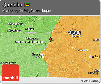 Political Panoramic Map of Quembo