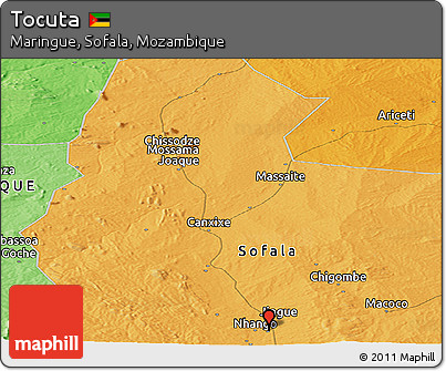 Political Panoramic Map of Tocuta