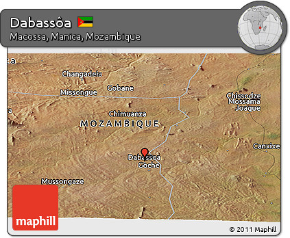 Satellite Panoramic Map of Dabassôa