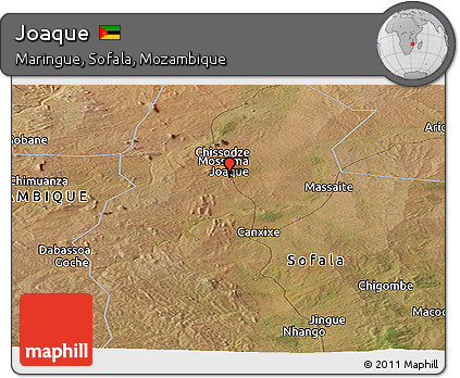 Satellite Panoramic Map of Joaque