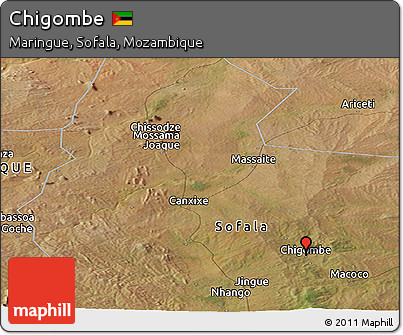 Satellite Panoramic Map of Chigombe