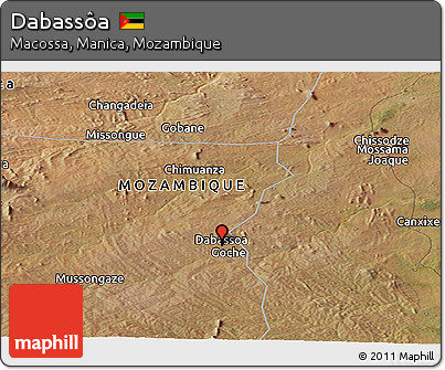 Satellite Panoramic Map of Dabassôa