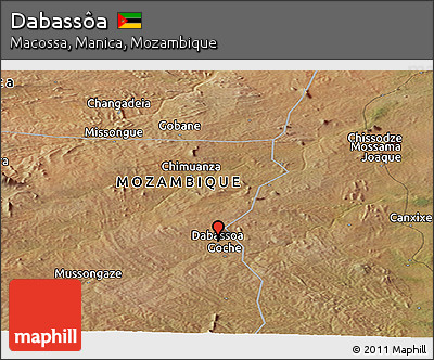 Satellite Panoramic Map of Dabassôa