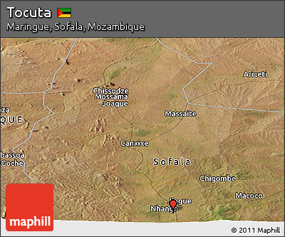 Satellite Panoramic Map of Tocuta