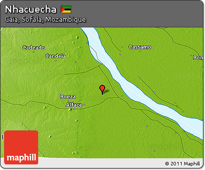 Physical 3D Map of Nhacuecha