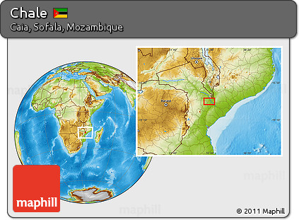 Physical Location Map of Chale