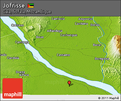 Physical Panoramic Map of Jofrisse