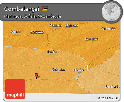 Political Panoramic Map of Combalançai