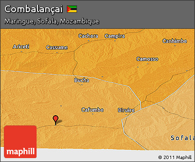 Political Panoramic Map of Combalançai