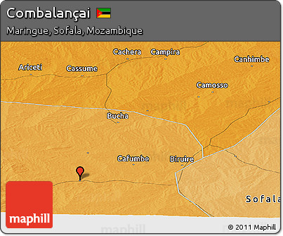 Political Panoramic Map of Combalançai