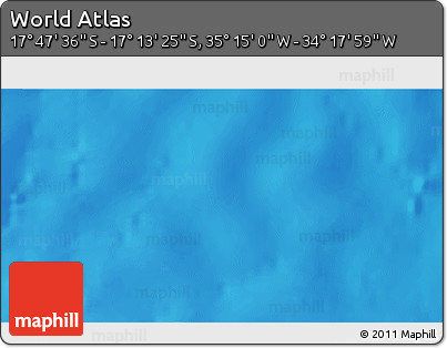 Physical 3D Map of the Area around 17° 30' 31" S, 34° 46' 29" W
