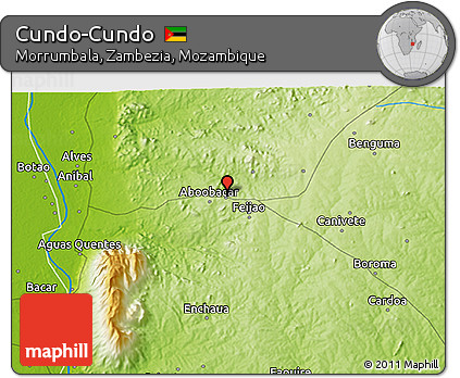 Physical 3D Map of Cundo-Cundo