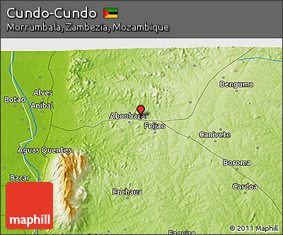 Physical 3D Map of Cundo-Cundo