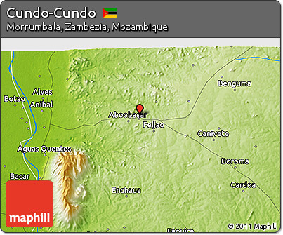 Physical 3D Map of Cundo-Cundo