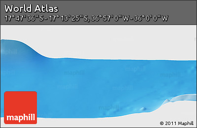 Physical Panoramic Map of the Area around 17° 30' 31" S, 36° 28' 30" W