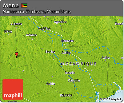 Physical 3D Map of Mane