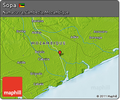 Physical 3D Map of Sopa