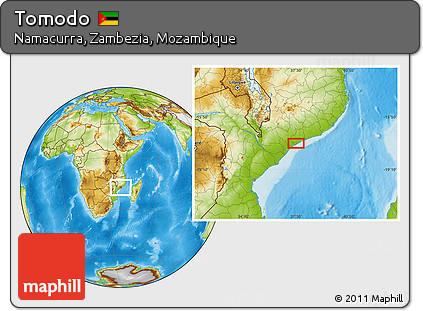 Physical Location Map of Tomodo